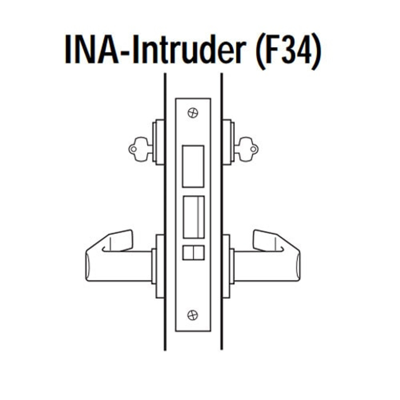 45H7INA3J626 Best 40H Series Intruder with Deadbolt Heavy Duty Mortise Lever Lock with Solid Tube Return Style in Satin Chrome 45H7INA3J626 Best 40H Series Intruder with Deadbolt Heavy Duty Mortise Lever Lock with Solid Tube Return Style in Satin Chrome