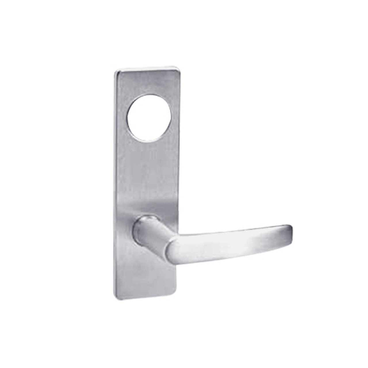 ML2054-ASM-626-CL7 Corbin Russwin ML2000 Series IC 7-Pin Less Core Mortise Entrance Locksets with Armstrong Lever in Satin Chrome