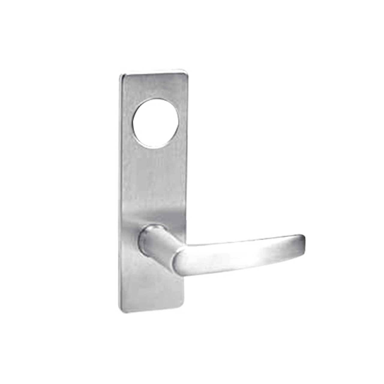 ML2054-ASM-629-CL7 Corbin Russwin ML2000 Series IC 7-Pin Less Core Mortise Entrance Locksets with Armstrong Lever in Bright Stainless Steel