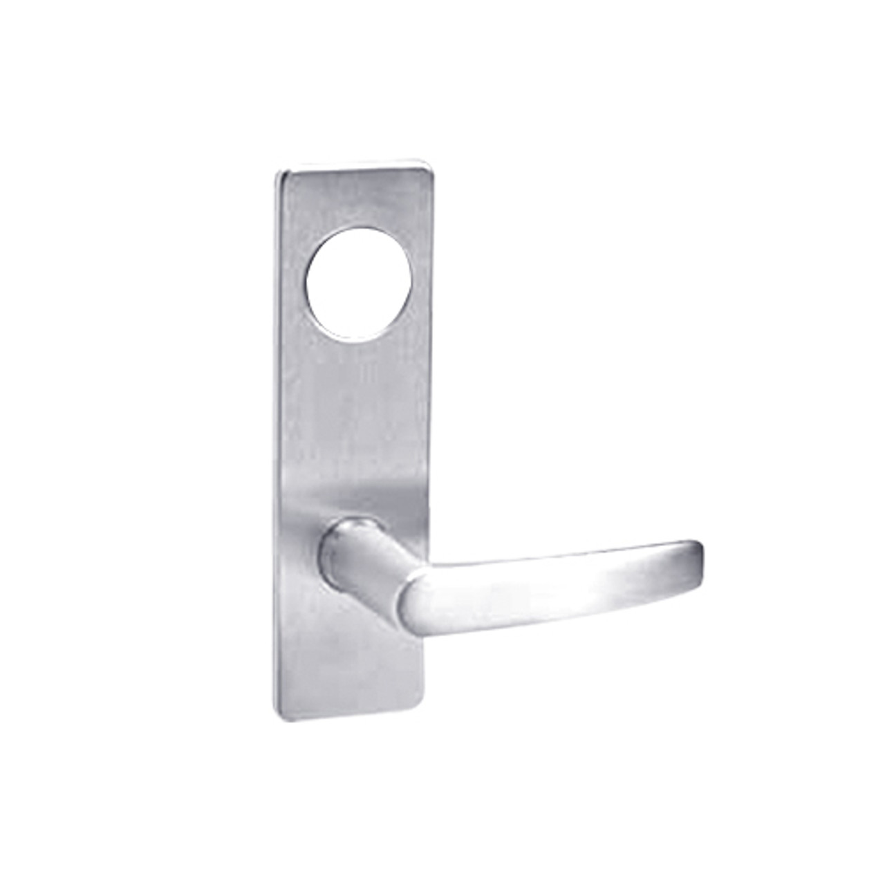 ML2048-ASM-625-CL7 Corbin Russwin ML2000 Series IC 7-Pin Less Core Mortise Entrance Locksets with Armstrong Lever in Bright Chrome