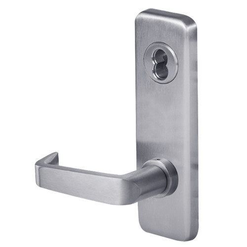 45H7S15J626 Best 40H Series Storeroom with Deadbolt Heavy Duty Mortise Lever Lock with Contour with Angle Return Style in Satin Chrome