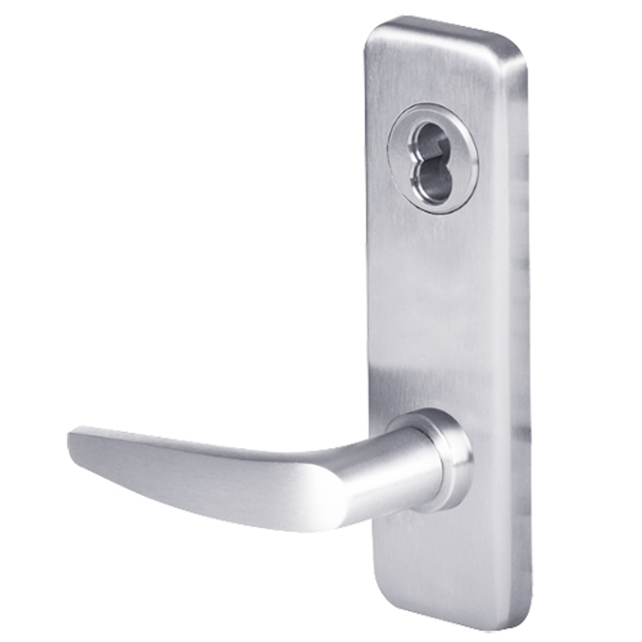 45H7INL16J625 Best 40H Series Intruder without Deadbolt Heavy Duty Mortise Lever Lock with Curved with No Return in Bright Chrome