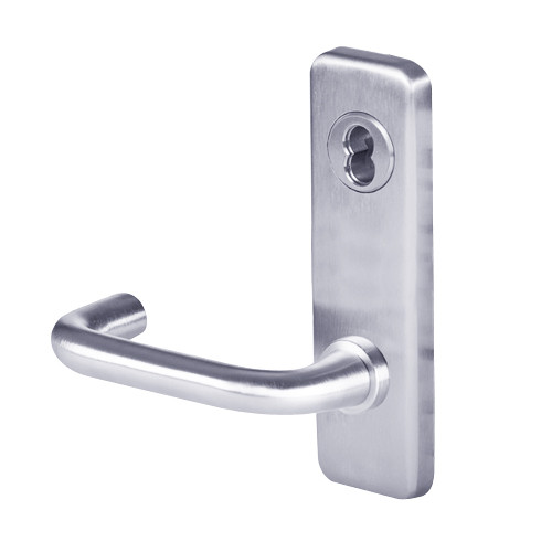 45H7W3J625 Best 40H Series Storeroom without Deadbolt Heavy Duty Mortise Lever Lock with Solid Tube Return Style in Bright Chrome