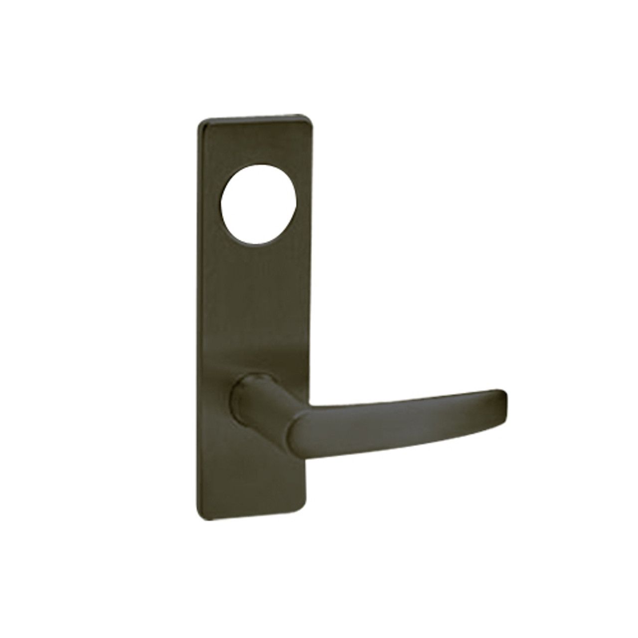 ML2042-ASM-613-CL7 Corbin Russwin ML2000 Series IC 7-Pin Less Core Mortise Entrance Locksets with Armstrong Lever in Oil Rubbed Bronze