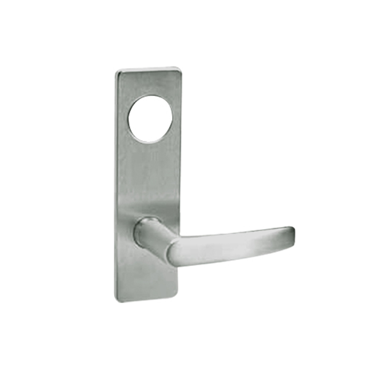 ML2042-ASM-619-CL7 Corbin Russwin ML2000 Series IC 7-Pin Less Core Mortise Entrance Locksets with Armstrong Lever in Satin Nickel
