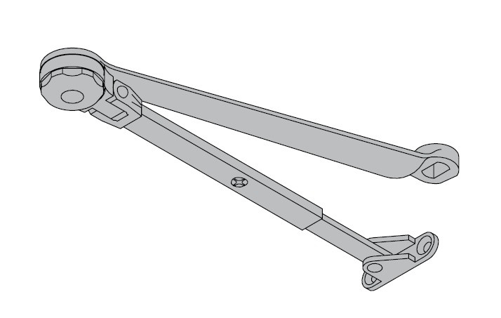 LCN Door Hardware 5034-H-RH-BLACK
