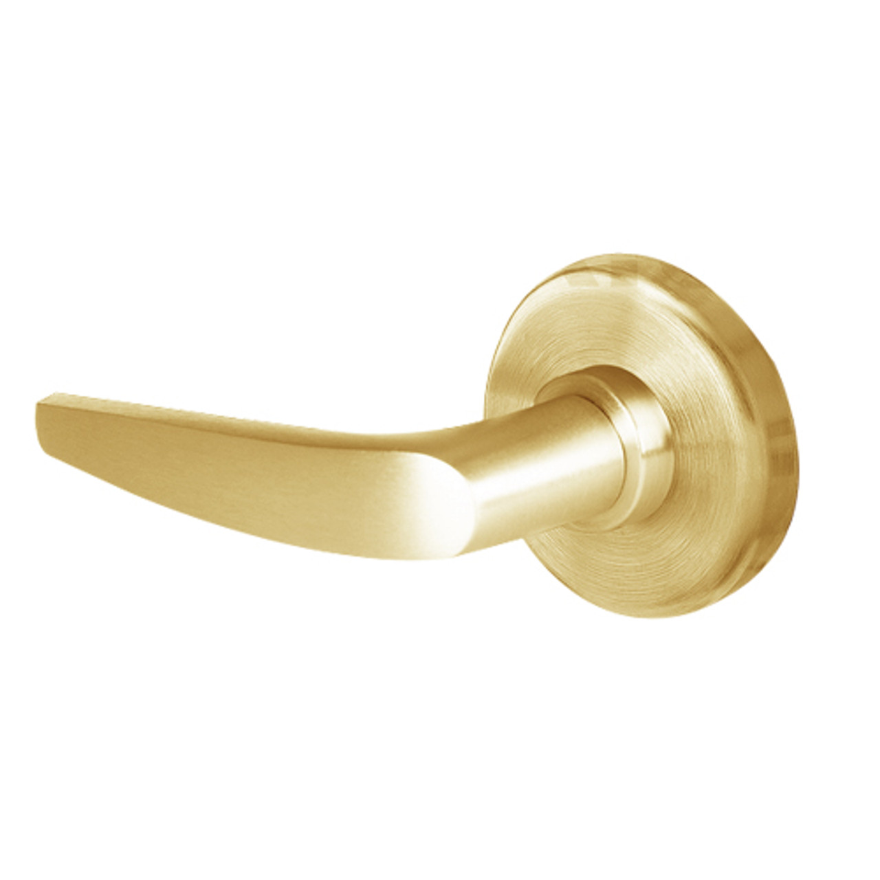 45H0L16R606 Best 40H Series Privacy with Deadbolt Heavy Duty Mortise Lever Lock with Curved with No Return in Satin Brass