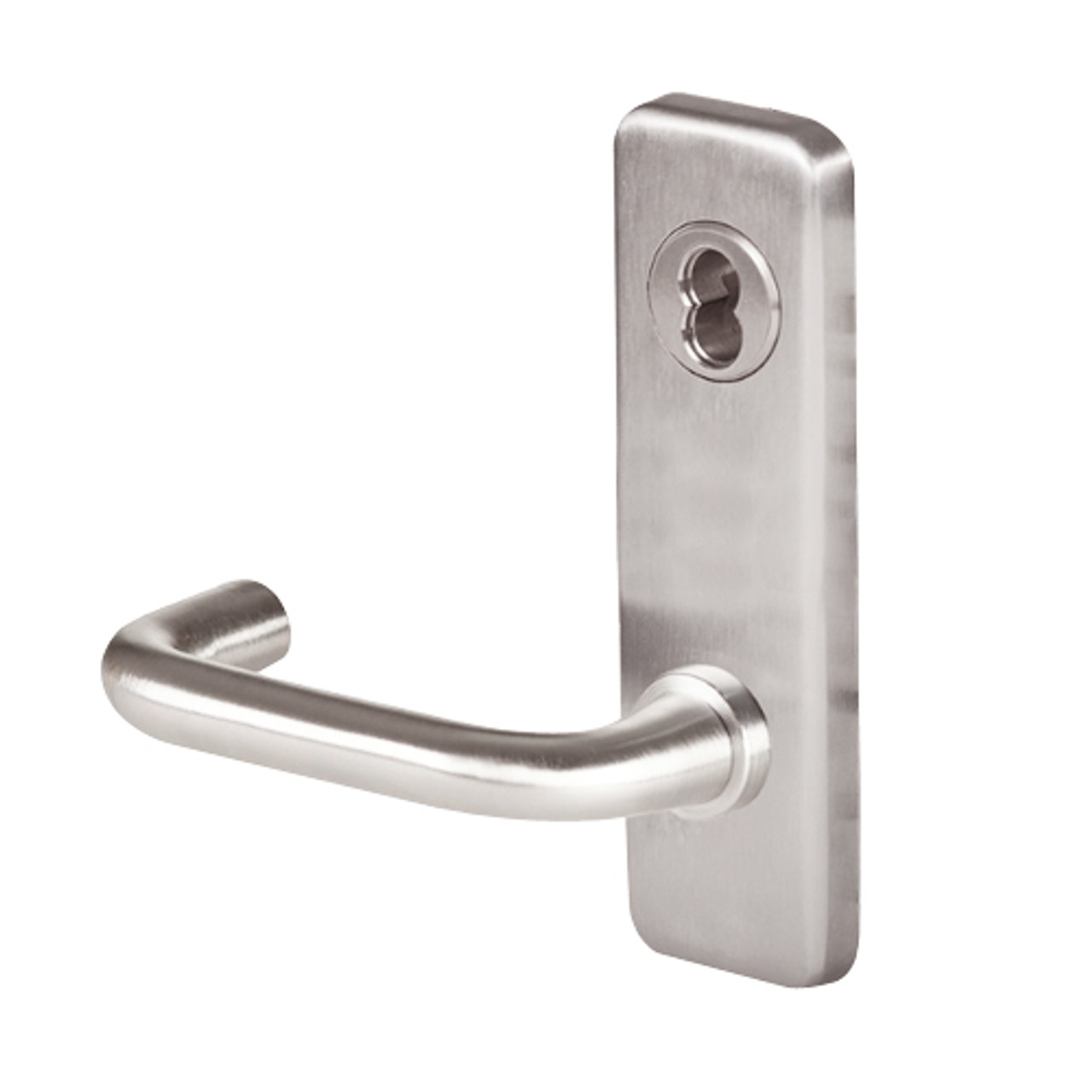 45H0LT3J629 Best 40H Series Privacy Heavy Duty Mortise Lever Lock with Solid Tube Return Style in Bright Stainless Steel