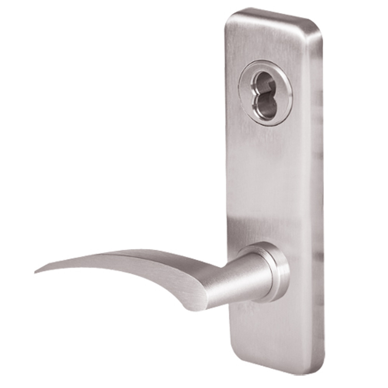 45H0LT17RJ629 Best 40H Series Privacy Heavy Duty Mortise Lever Lock with Gull Wing RH in Bright Stainless Steel