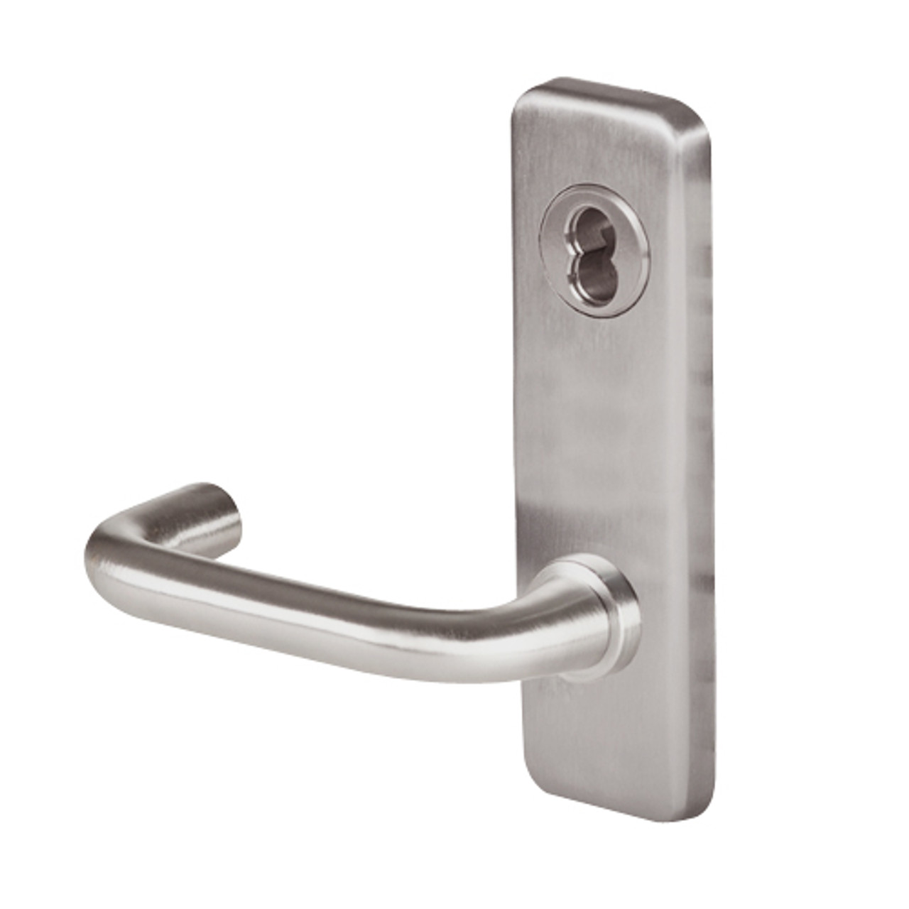 45H0L3J630 Best 40H Series Privacy with Deadbolt Heavy Duty Mortise Lever Lock with Solid Tube Return Style in Satin Stainless Steel