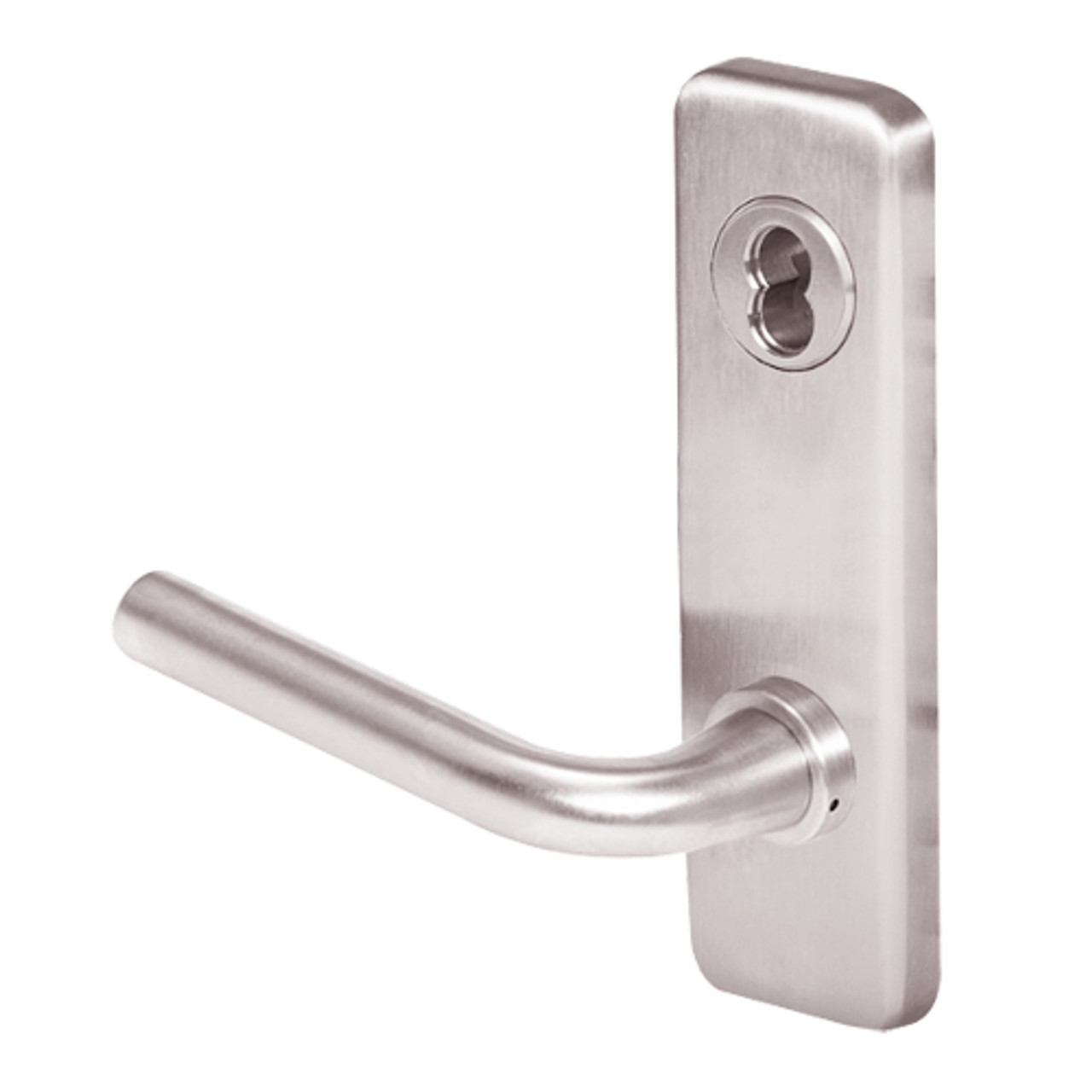 45H0L12J629 Best 40H Series Privacy with Deadbolt Heavy Duty Mortise Lever Lock with Solid Tube with No Return in Bright Stainless Steel