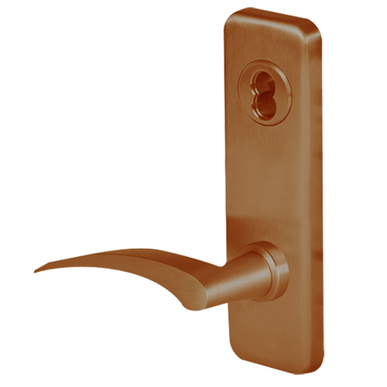 45H0L17LJ690 Best 40H Series Privacy with Deadbolt Heavy Duty Mortise Lever Lock with Gull Wing LH in Dark Bronze