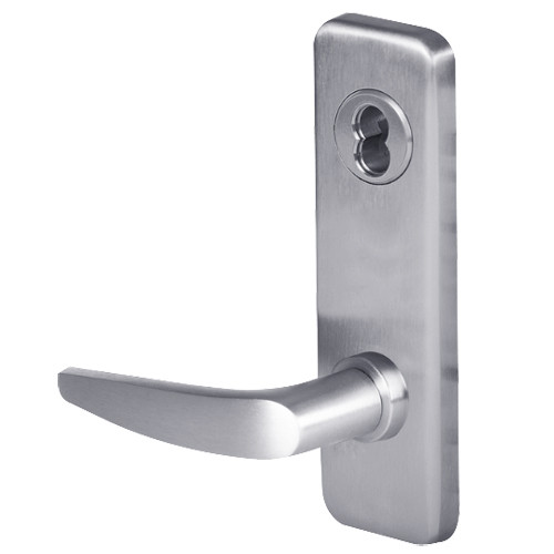 45H0LB16J626 Best 40H Series Privacy with Deadbolt Heavy Duty Mortise Lever Lock with Curved with No Return in Satin Chrome