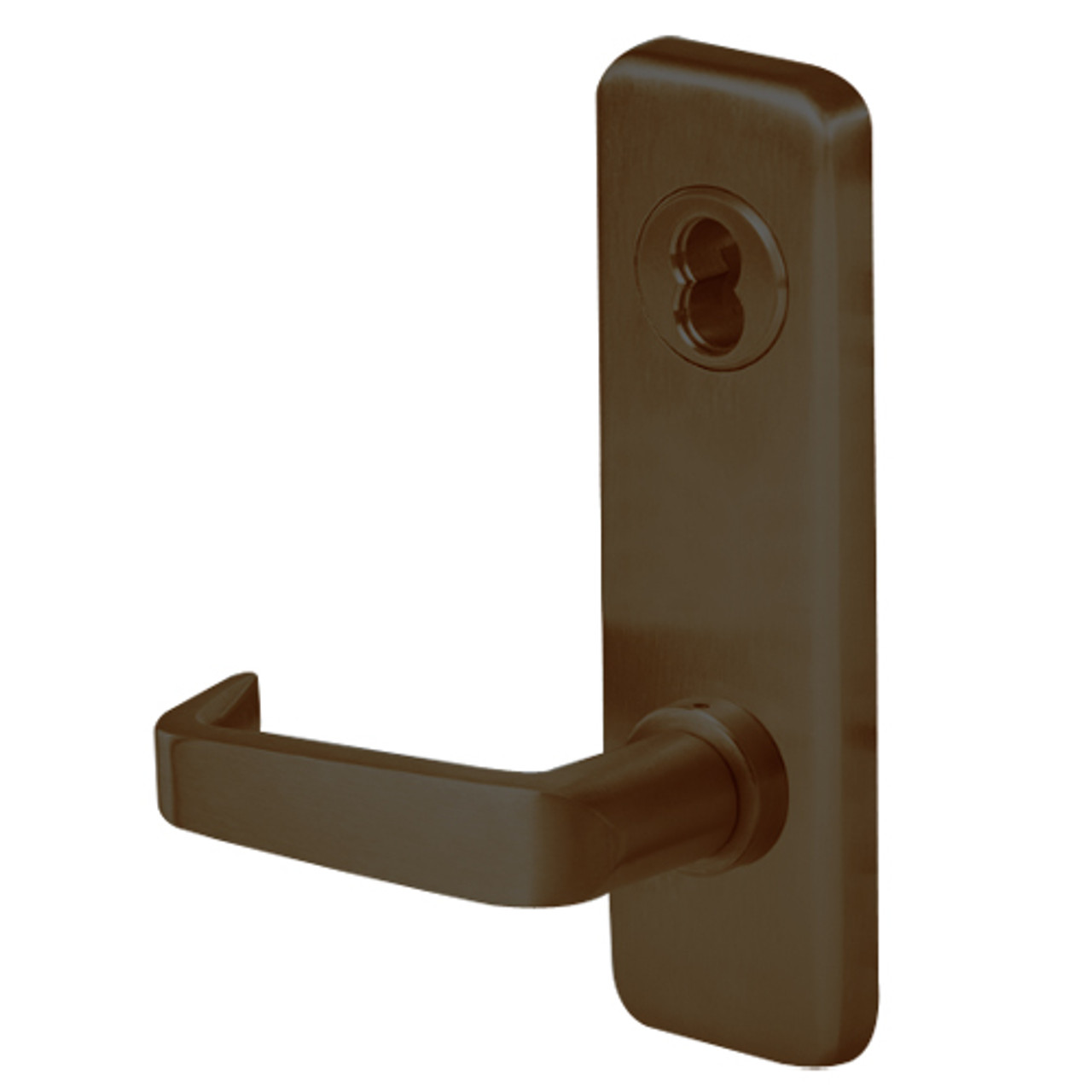 45H0LB15J613 Best 40H Series Privacy with Deadbolt Heavy Duty Mortise Lever Lock with Contour with Angle Return Style in Oil Rubbed Bronze