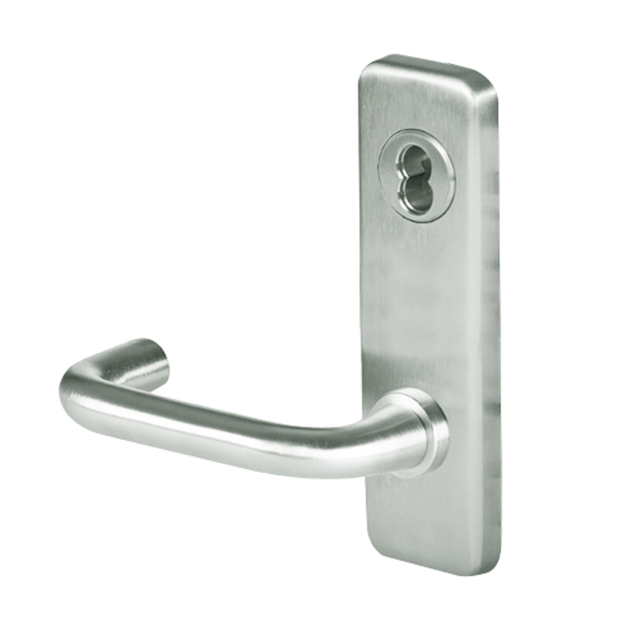 45H0NX3J618 Best 40H Series Exit Function Heavy Duty Mortise Lever Lock with Solid Tube Return Style in Bright Nickel
