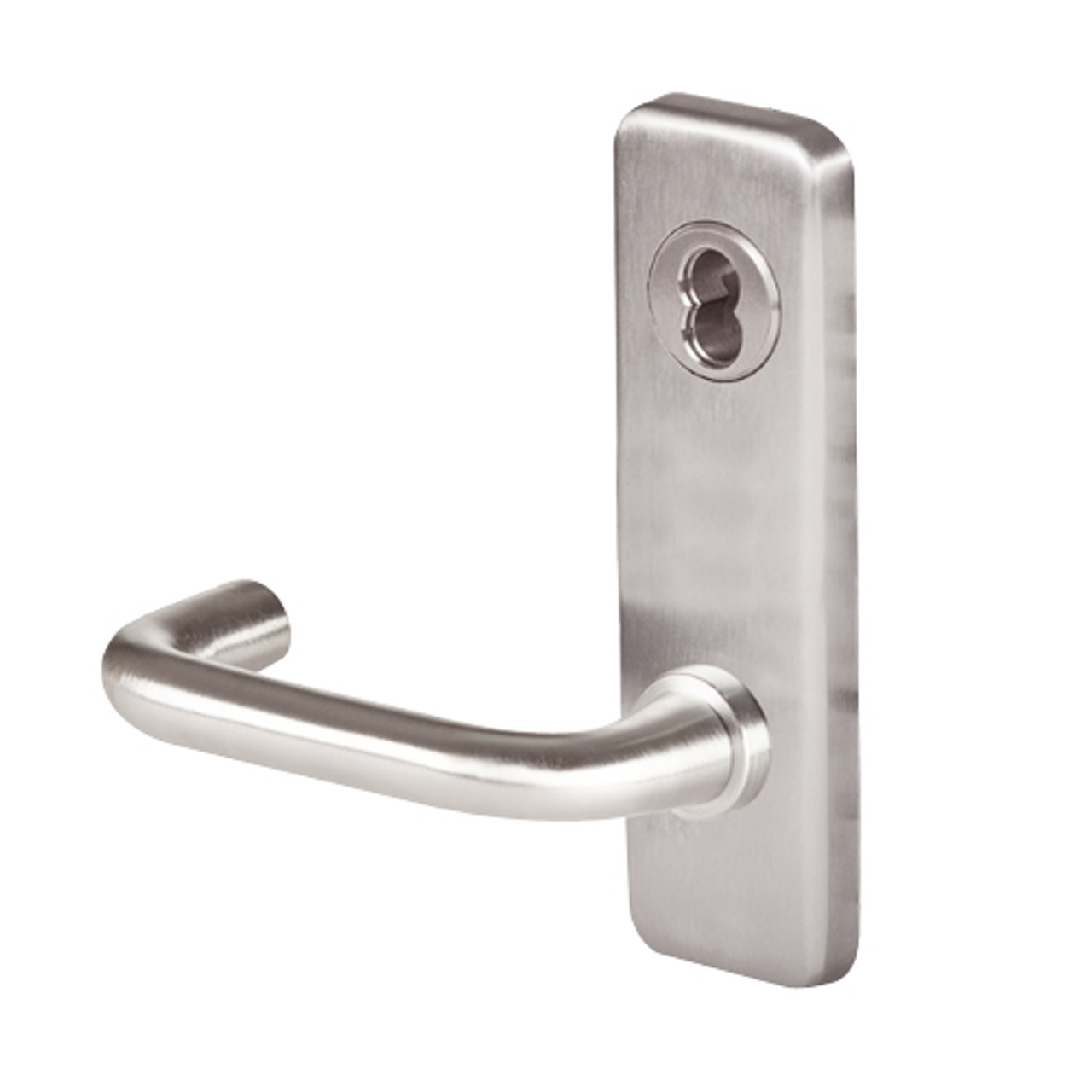 45H0N3J629 Best 40H Series Passage Heavy Duty Mortise Lever Lock with Solid Tube Return Style in Bright Stainless Steel