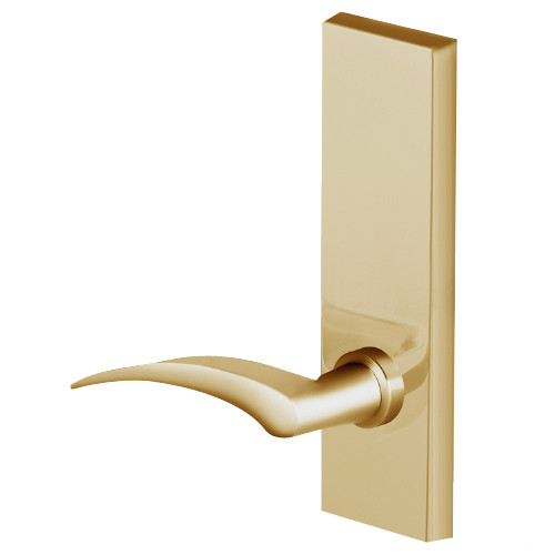 45H0N17LM606 Best 40H Series Passage Heavy Duty Mortise Lever Lock with Gull Wing LH in Satin Brass