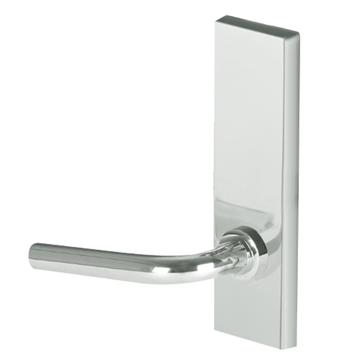 45H0LT12M618 Best 40H Series Privacy Heavy Duty Mortise Lever Lock with Solid Tube with No Return in Bright Nickel