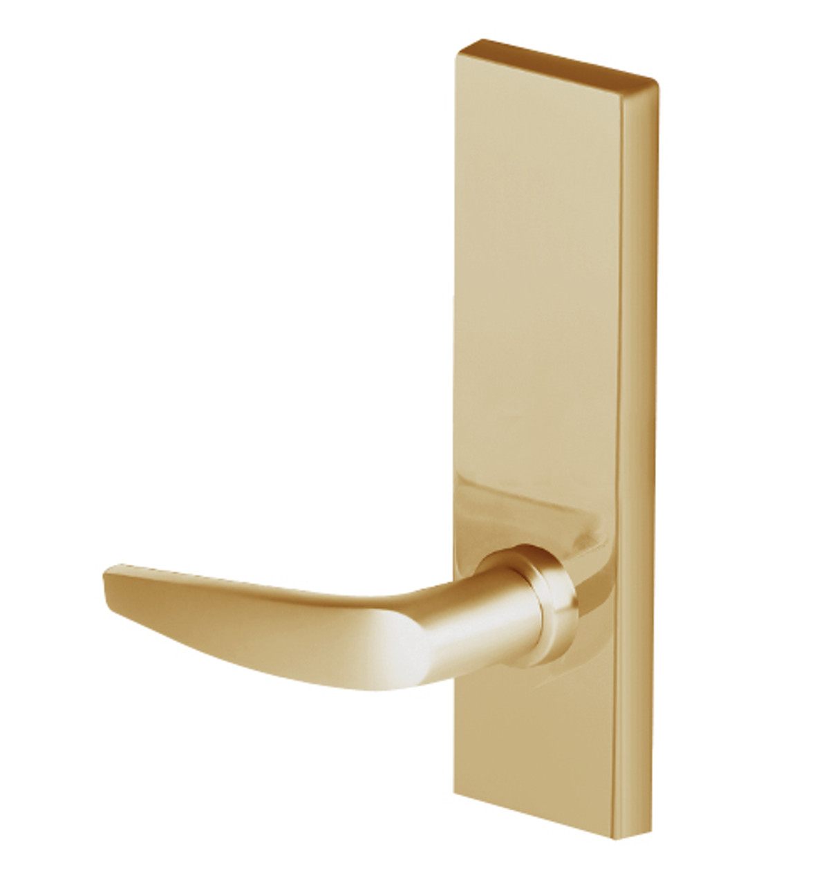 45H0L16M606 Best 40H Series Privacy with Deadbolt Heavy Duty Mortise Lever Lock with Curved with No Return in Satin Brass