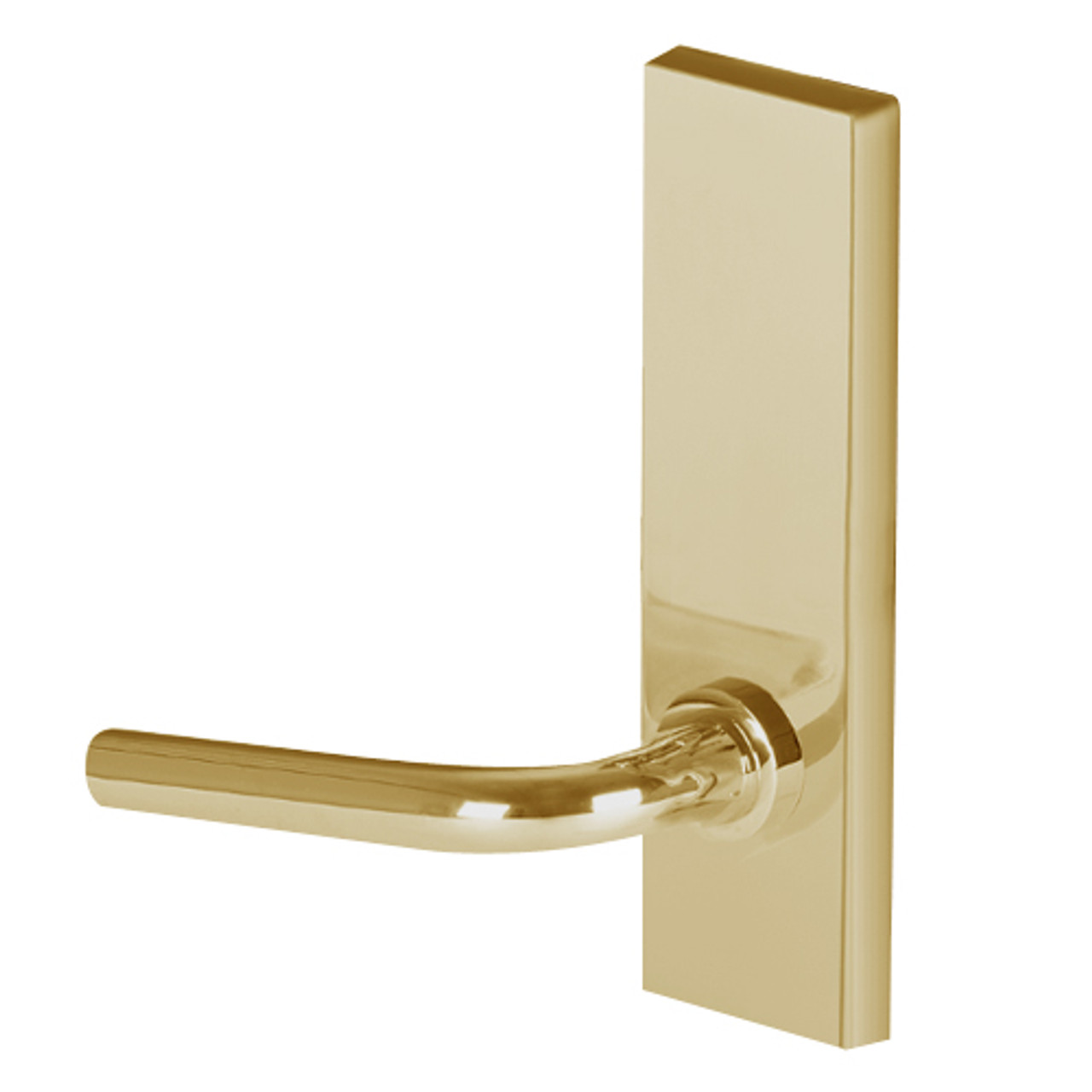 45H0L12M606 Best 40H Series Privacy with Deadbolt Heavy Duty Mortise Lever Lock with Solid Tube with No Return in Satin Brass