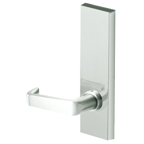 45H0L15M618 Best 40H Series Privacy with Deadbolt Heavy Duty Mortise Lever Lock with Contour with Angle Return Style in Bright Nickel