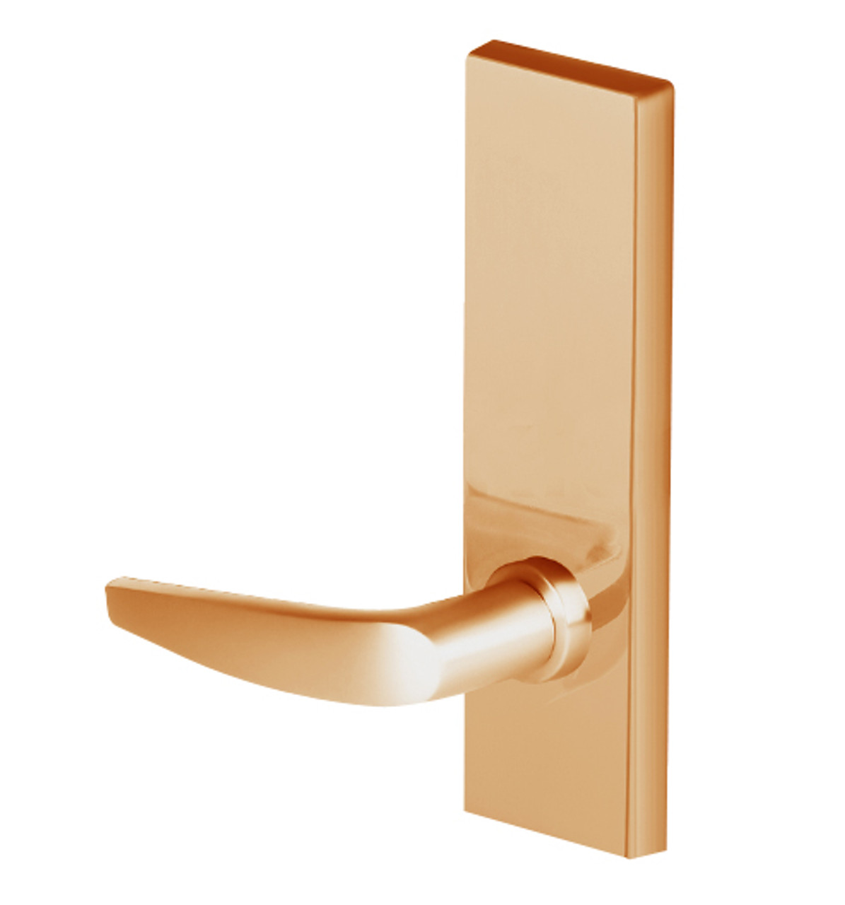 45H0LB16M612 Best 40H Series Privacy with Deadbolt Heavy Duty Mortise Lever Lock with Curved with No Return in Satin Bronze