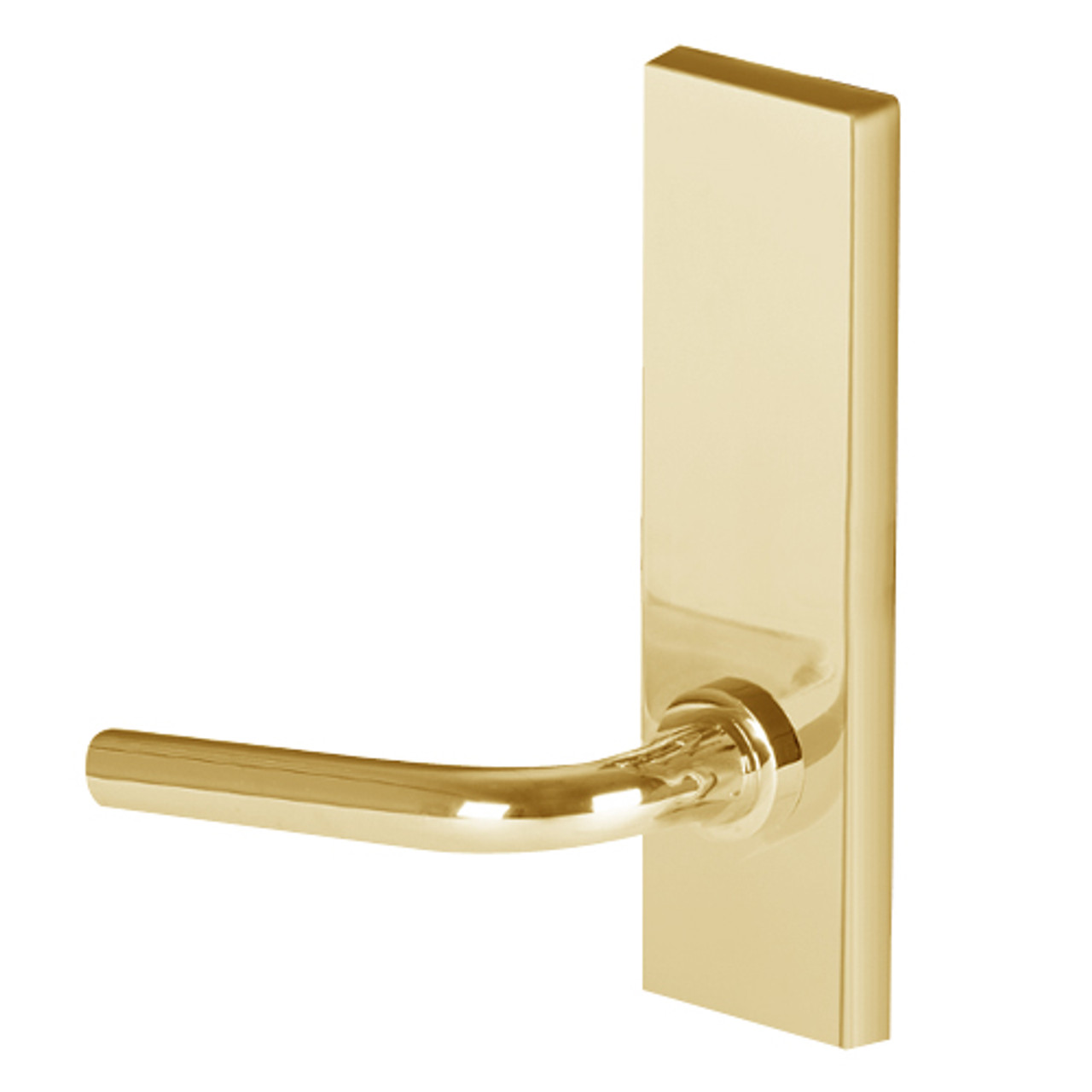 45H0LB12M605 Best 40H Series Privacy with Deadbolt Heavy Duty Mortise Lever Lock with Solid Tube with No Return in Bright Brass