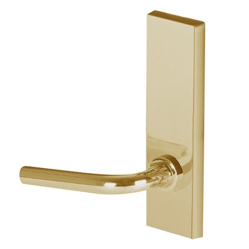 45H0LB12M606 Best 40H Series Privacy with Deadbolt Heavy Duty Mortise Lever Lock with Solid Tube with No Return in Satin Brass