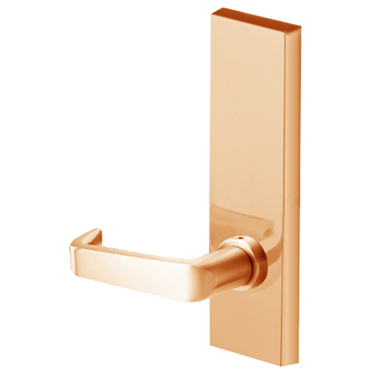 45H0LB15M612 Best 40H Series Privacy with Deadbolt Heavy Duty Mortise Lever Lock with Contour with Angle Return Style in Satin Bronze