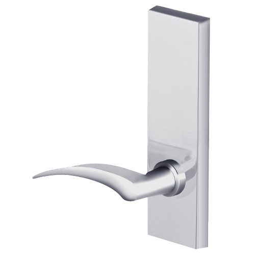 45H0LB17RM626 Best 40H Series Privacy with Deadbolt Heavy Duty Mortise Lever Lock with Gull Wing RH in Satin Chrome