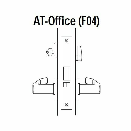45H7AT12M606 Best 40H Series Office Heavy Duty Mortise Lever Lock with Solid Tube with No Return in Satin Brass