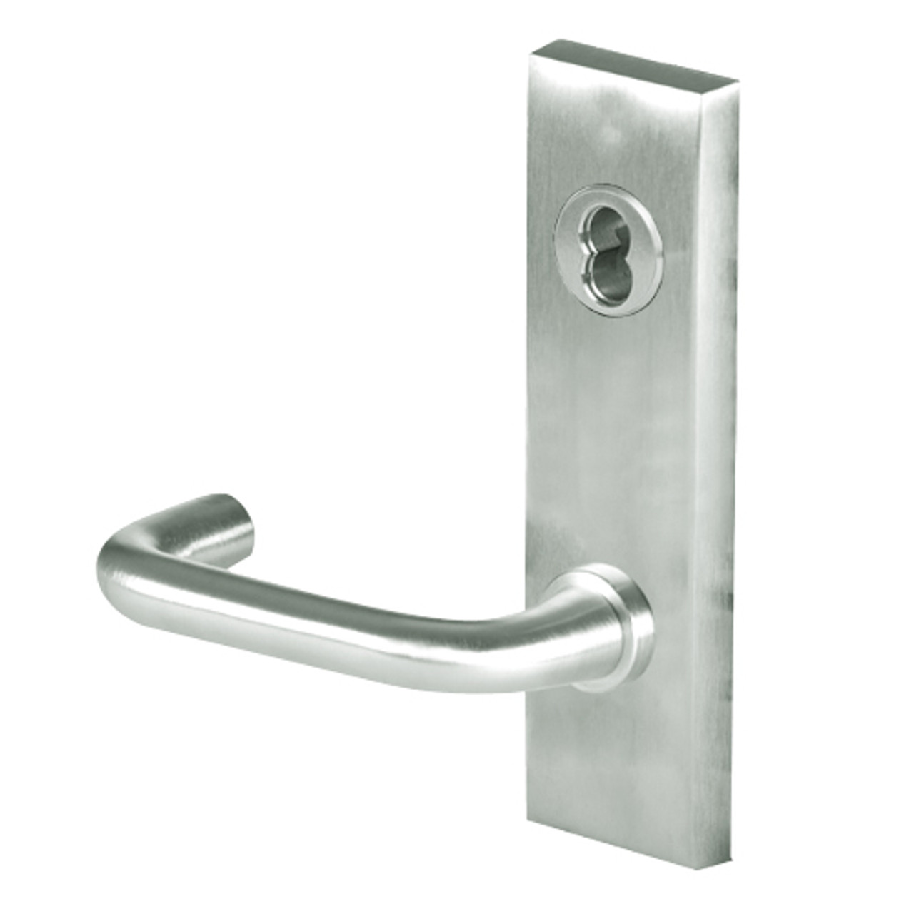 45H7A3M618 Best 40H Series Office Heavy Duty Mortise Lever Lock with Solid Tube Return Style in Bright Nickel
