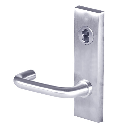 45H7AB3M625 Best 40H Series Office with Deadbolt Heavy Duty Mortise Lever Lock with Solid Tube Return Style in Bright Chrome