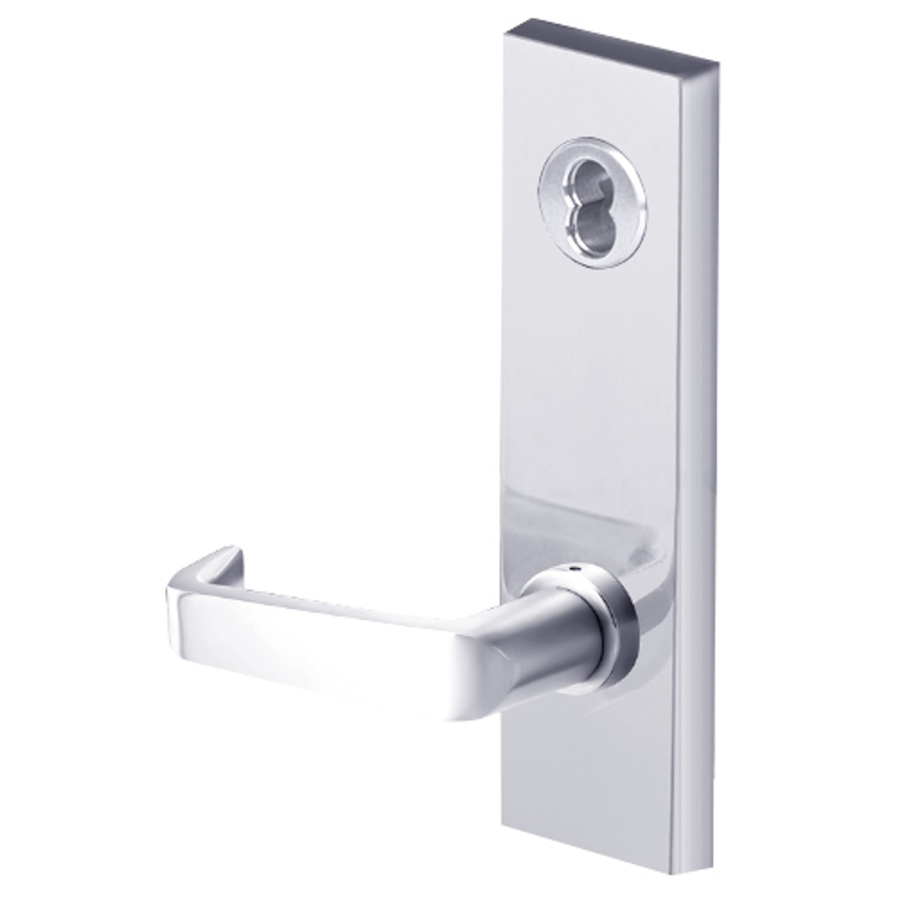 45H7T15M625 Best 40H Series Dormitory with Deadbolt Heavy Duty Mortise Lever Lock with Contour with Angle Return Style in Bright Chrome