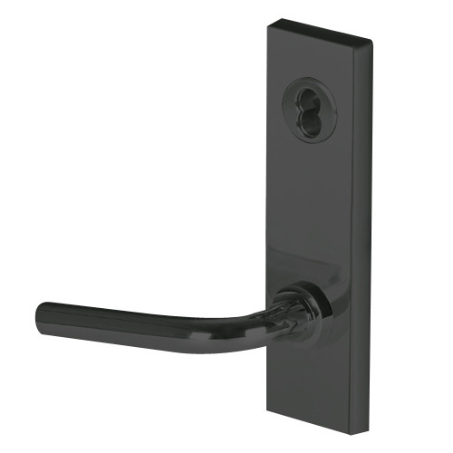 45H7RHB12M622 Best 40H Series Classroom Holdback Heavy Duty Mortise Lever Lock with Solid Tube with No Return in Black