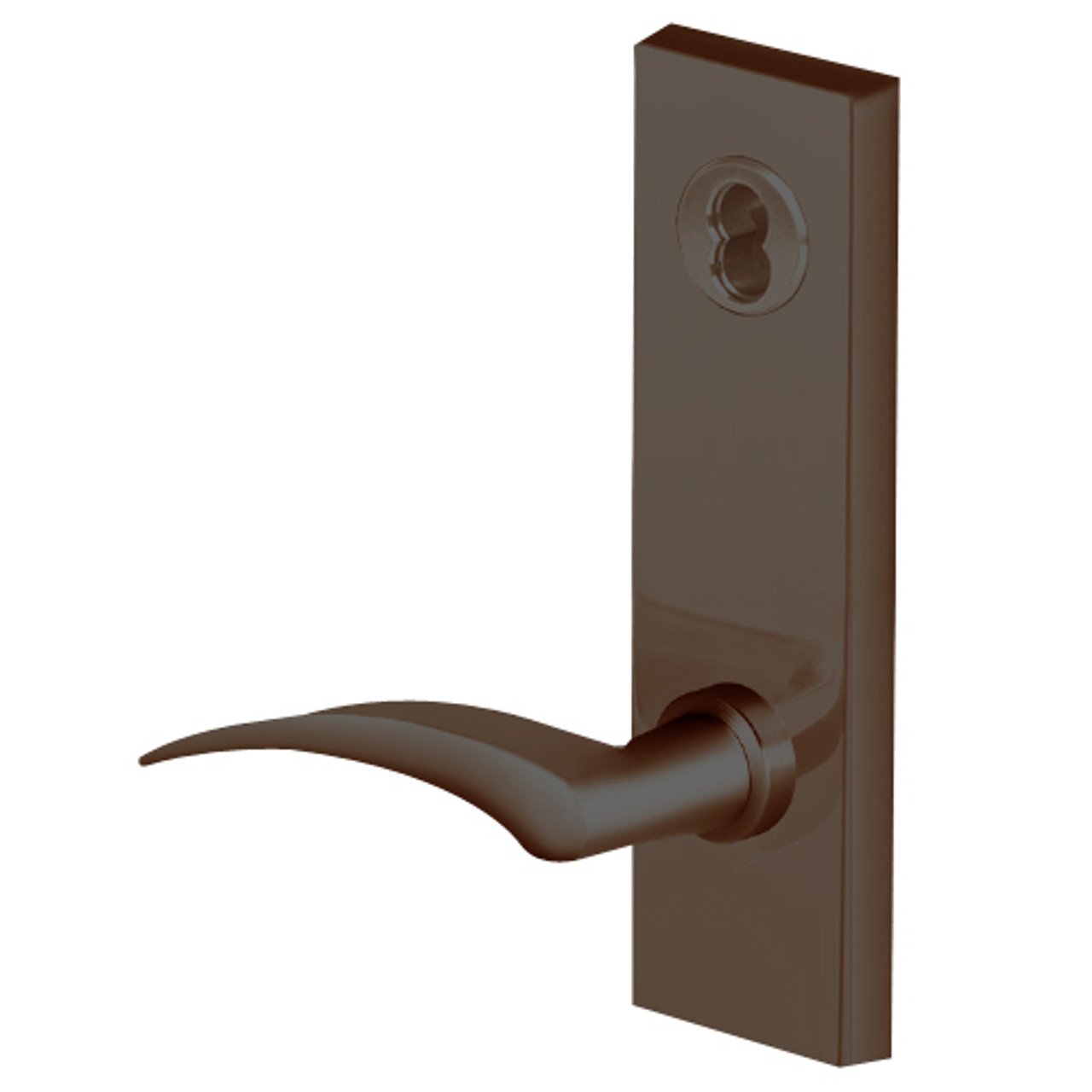 45H7H17LM613 Best 40H Series Hotel with Deadbolt Heavy Duty Mortise Lever Lock with Gull Wing LH in Oil Rubbed Bronze