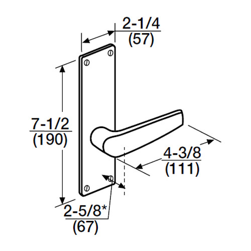ML2059-CSN-618-M31 Corbin Russwin ML2000 Series Mortise Security Storeroom Trim Pack with Citation Lever in Bright Nickel