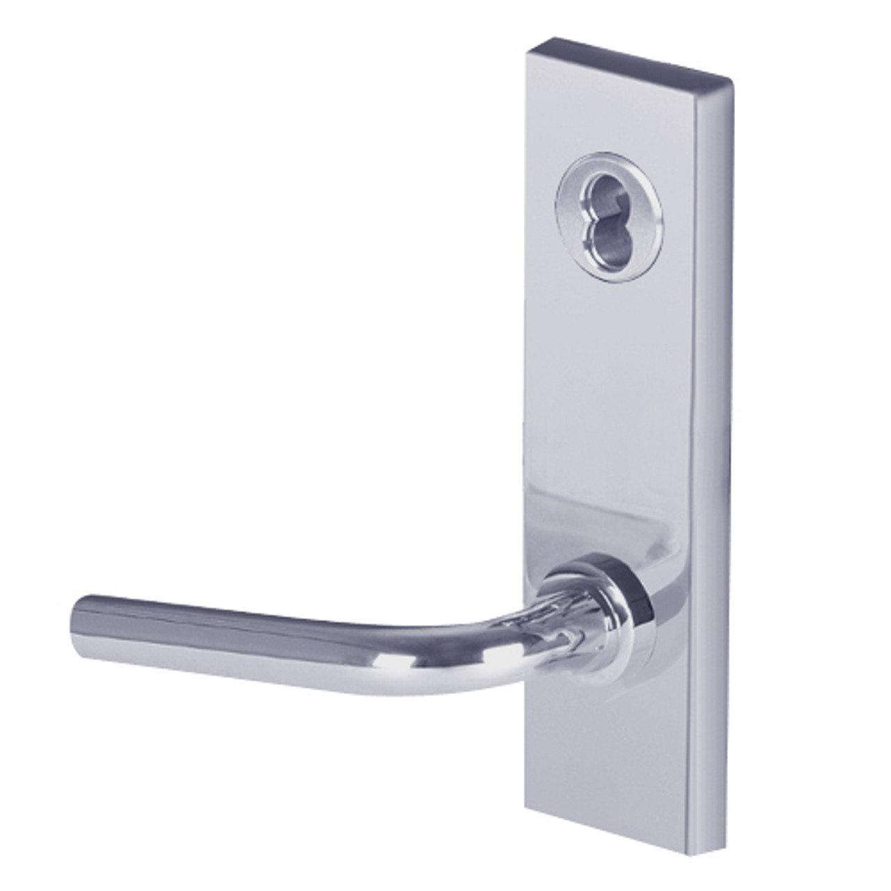 45H7INL12M626 Best 40H Series Intruder without Deadbolt Heavy Duty Mortise Lever Lock with Solid Tube with No Return in Satin Chrome