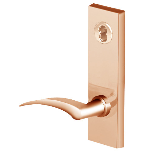 45H7W17LM612 Best 40H Series Storeroom without Deadbolt Heavy Duty Mortise Lever Lock with Gull Wing LH in Satin Bronze