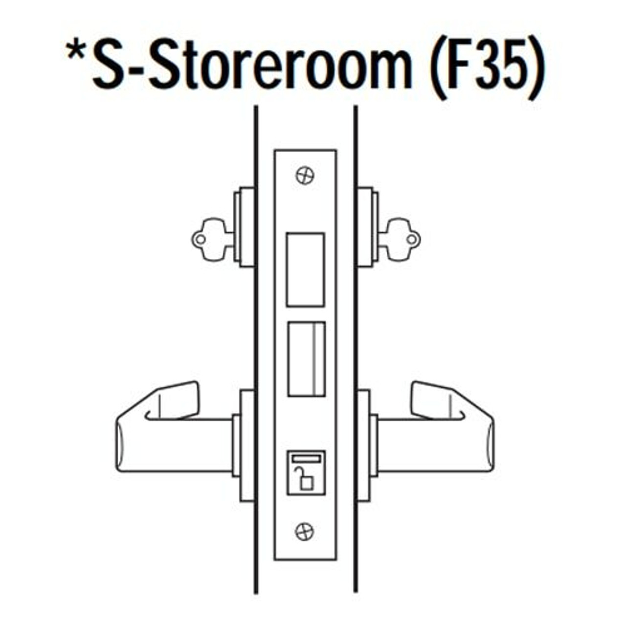 45H7S3M613 Best 40H Series Storeroom with Deadbolt Heavy Duty Mortise Lever Lock with Solid Tube Return Style in Oil Rubbed Bronze