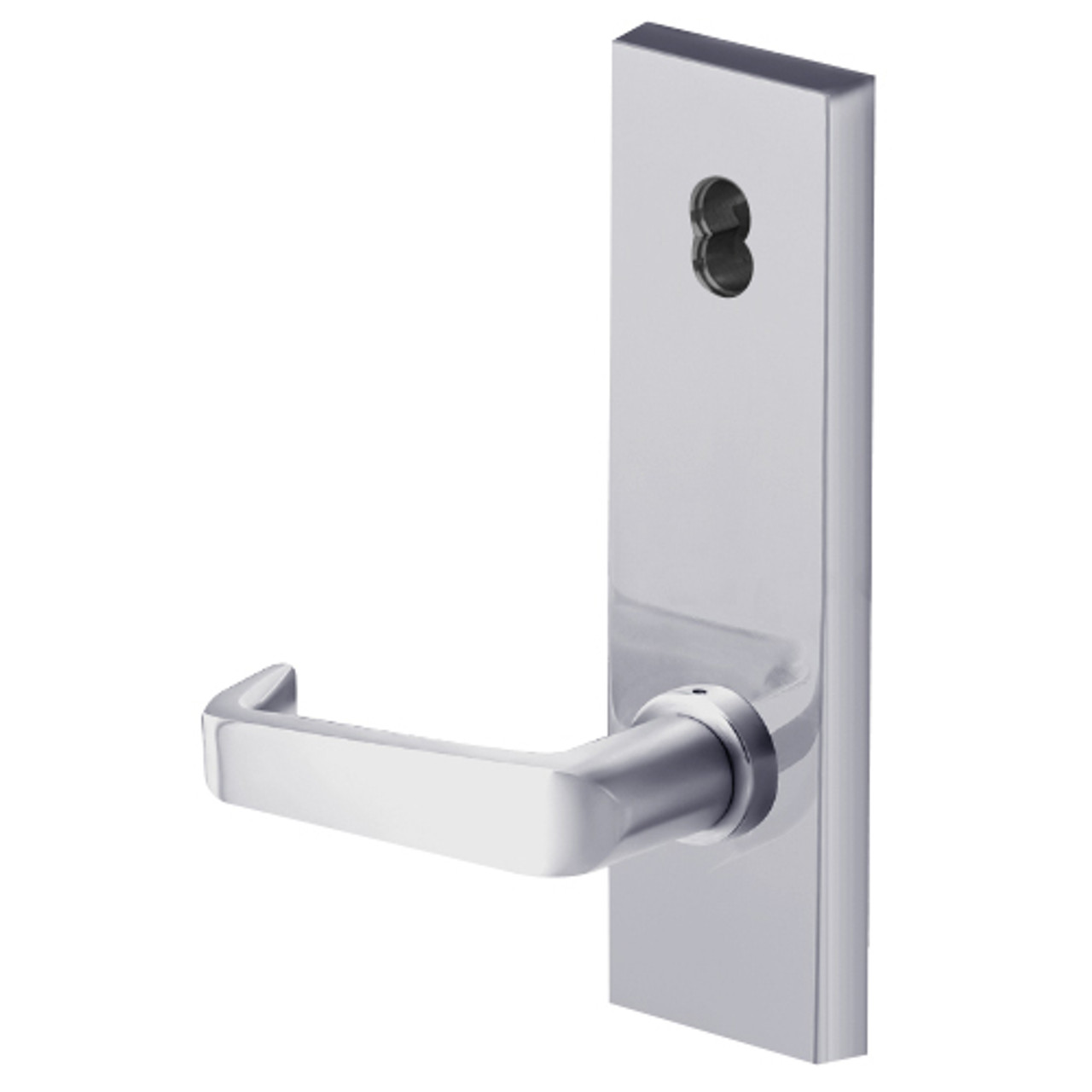 45H7AB15N626 Best 40H Series Office with Deadbolt Heavy Duty Mortise Lever Lock with Contour with Angle Return Style in Satin Chrome