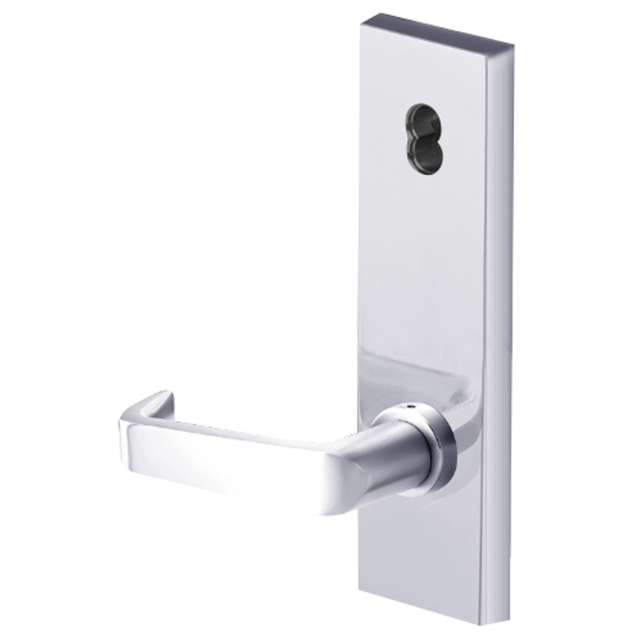 45H7AB15N625 Best 40H Series Office with Deadbolt Heavy Duty Mortise Lever Lock with Contour with Angle Return Style in Bright Chrome
