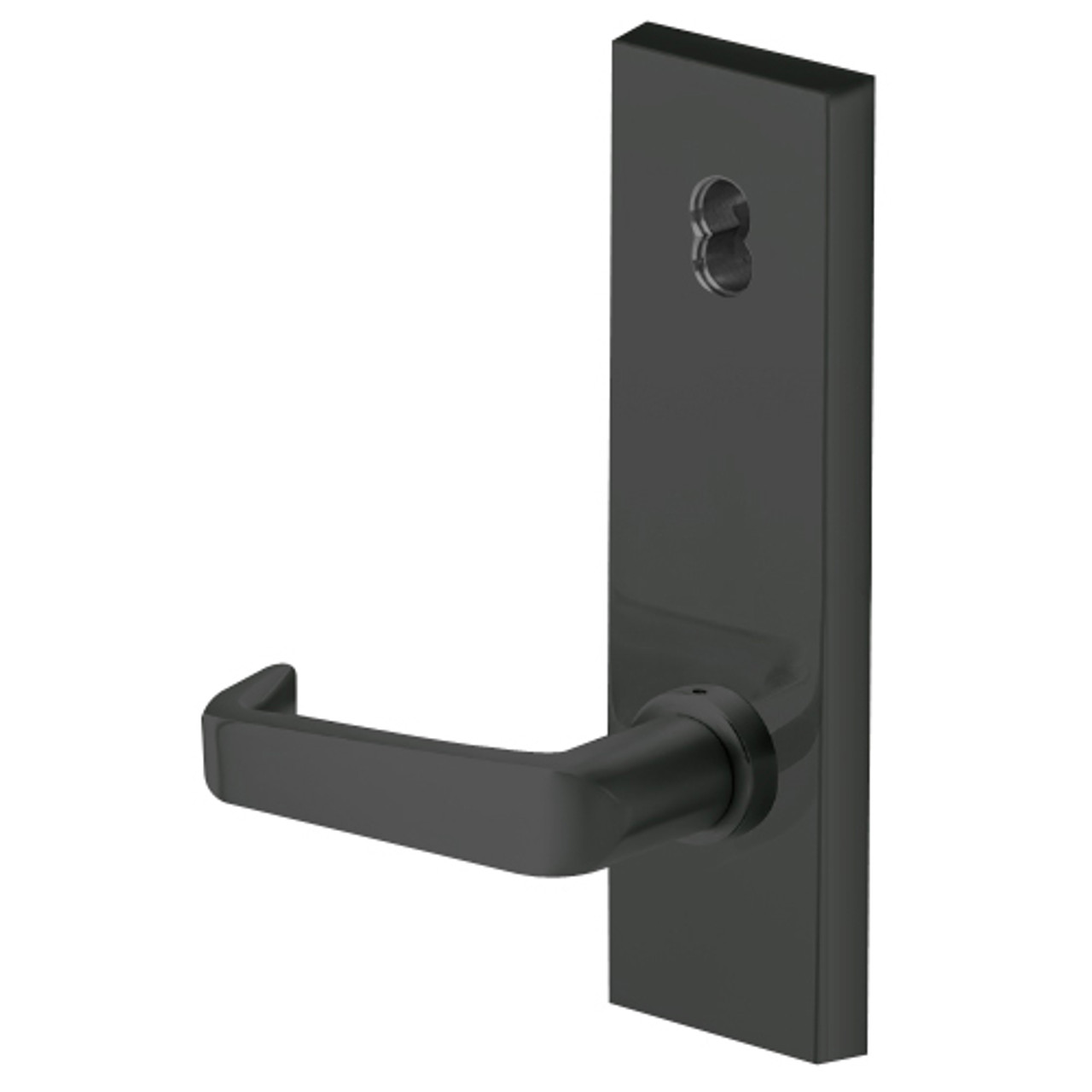 45H7AB15N622 Best 40H Series Office with Deadbolt Heavy Duty Mortise Lever Lock with Contour with Angle Return Style in Black