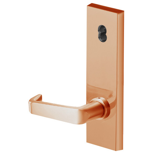 45H7B15N611 Best 40H Series Entrance with Deadbolt Heavy Duty Mortise Lever Lock with Contour with Angle Return Style in Bright Bronze