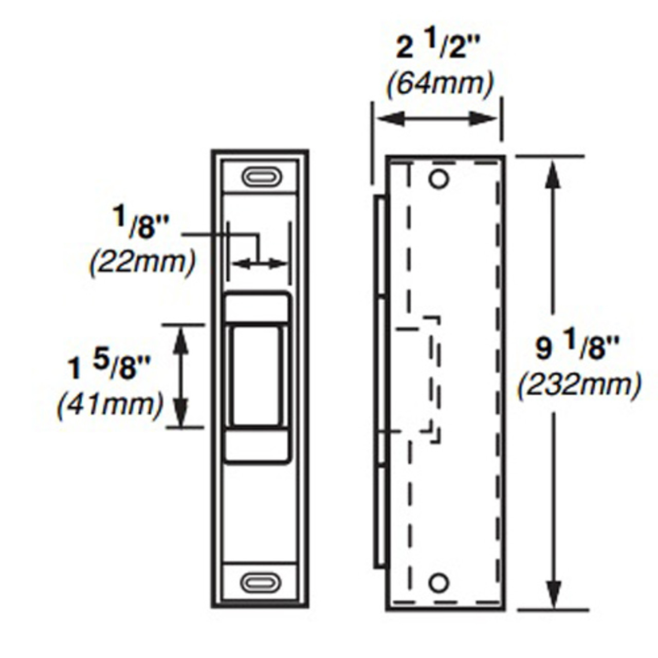 6121-DS-LC-12VDC-US10 Von Duprin Electric Strike for Rim Exit Devices in Satin Bronze Finish