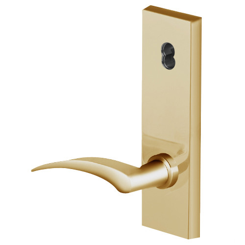 45H7BA17LN606 Best 40H Series Entrance with Deadbolt Heavy Duty Mortise Lever Lock with Gull Wing LH in Satin Brass