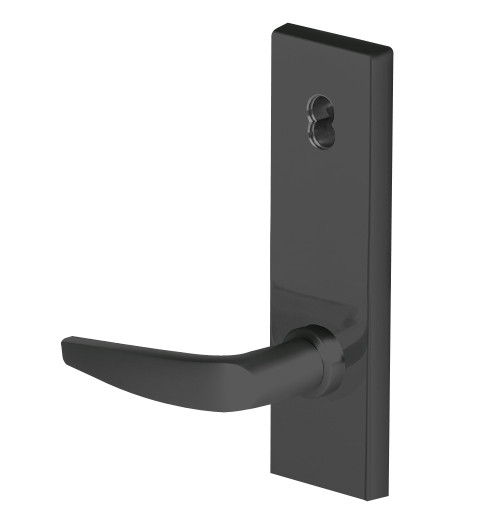 45H7BW16N622 Best 40H Series Entrance with Deadbolt Heavy Duty Mortise Lever Lock with Curved with No Return in Black