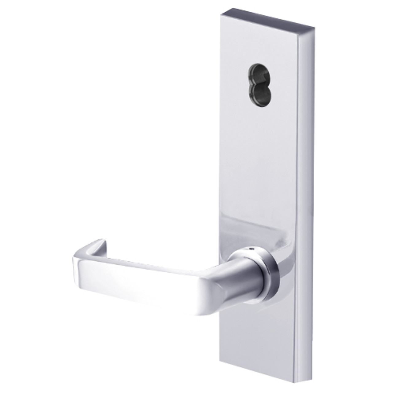 45H7T15N625 Best 40H Series Dormitory with Deadbolt Heavy Duty Mortise Lever Lock with Contour with Angle Return Style in Bright Chrome