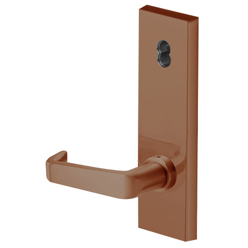 45H7T15N690 Best 40H Series Dormitory with Deadbolt Heavy Duty Mortise Lever Lock with Contour with Angle Return Style in Dark Bronze