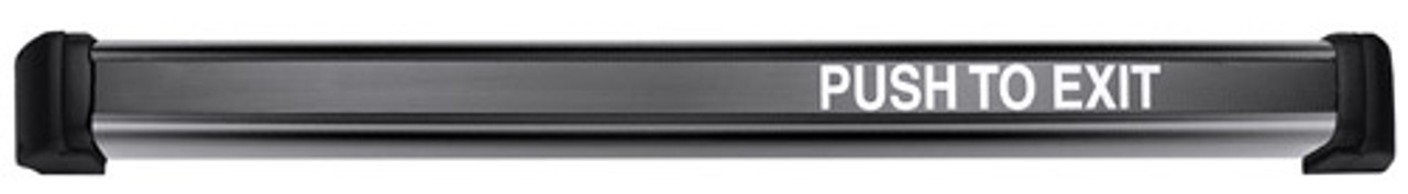 DSB-BKI42 Securitron illuminated Dual Sense Bar in Black Anodized Finish